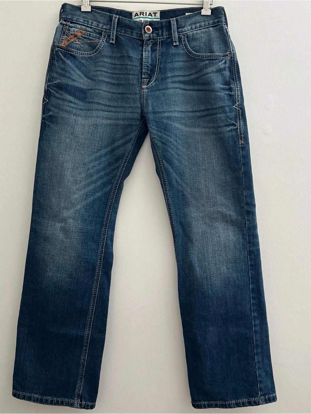 Ariat M7 Jeans Mens Size 30x30 Slim Fit Straight Leg Blue Denim NWOT